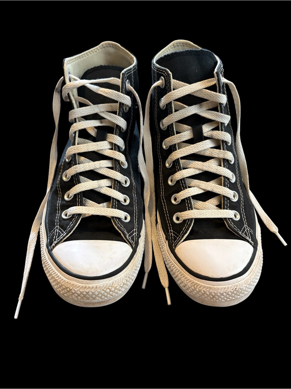 Converse Black and White High-Top Sneakers